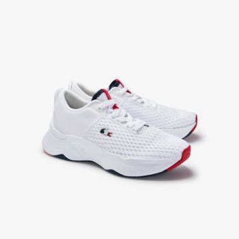 Lacoste Court-Drive Tricolour Textile Sneakers Dámské - Tenisky Bílé / Tmavě Blankyt / Červené | CZ-